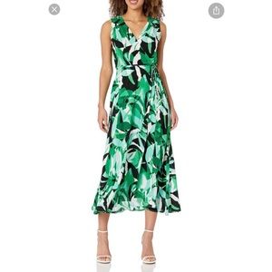 Green Floral Dress
